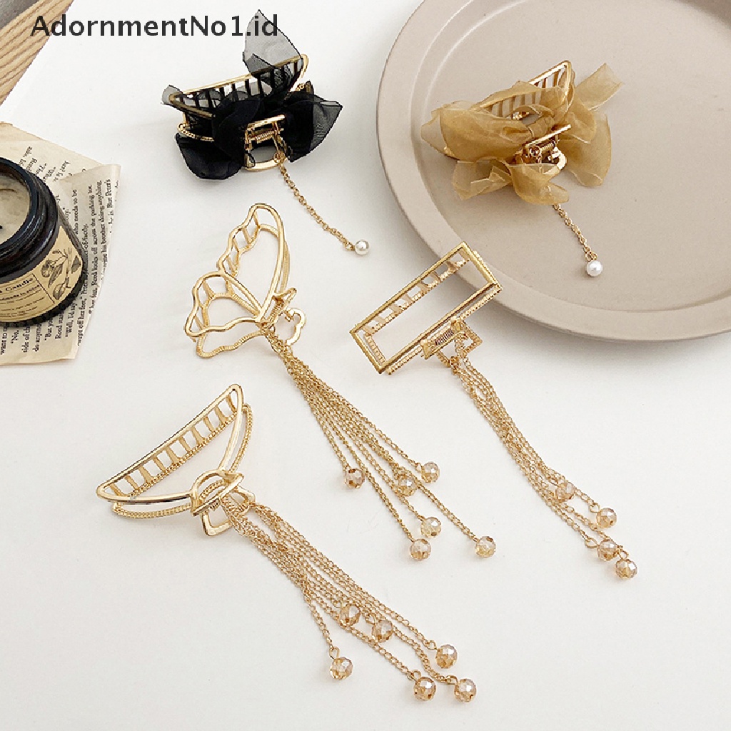 [AdornmentNo1] 27jepit Rambut Emas Pin Rambut Non-Slip Pegang Kuat Hair Claw Clips Untuk Wanita Perempuan [ID]