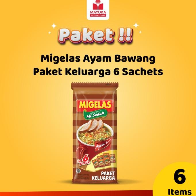 

Mie Instan Migelas Ayam Bawang Paket Keluarga 6 Sachets