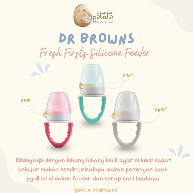 Dr. Brown’s - Fresh First Silicone Food Feeder Fruit