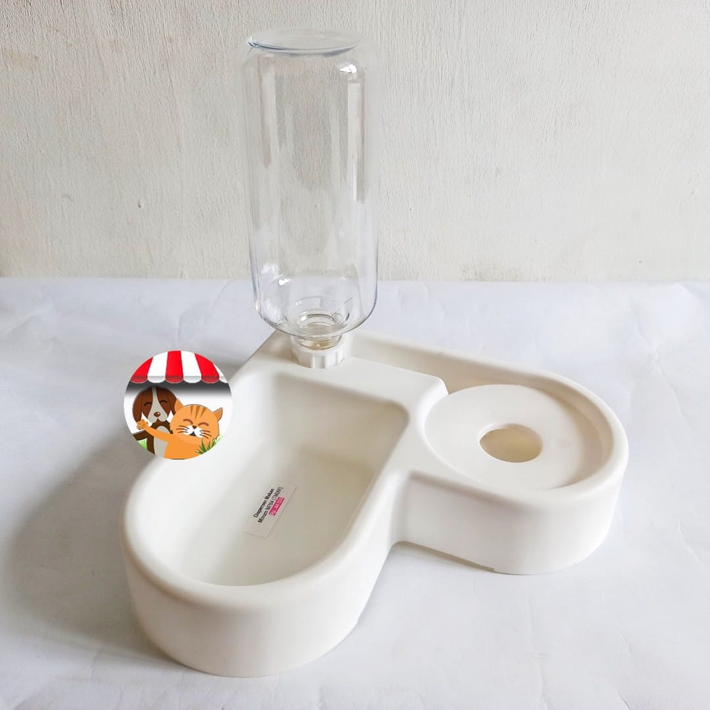 Bowl Sudut / Tempat Makan Minum Dispenser MP84 Kucing Anjing Kelinci