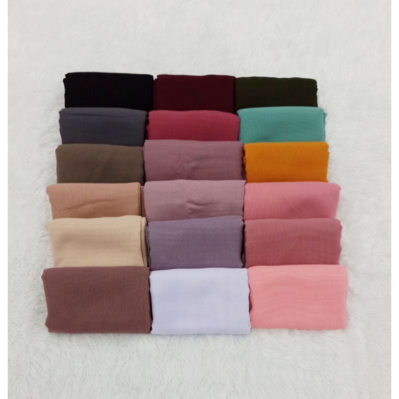 HIJAB BELLA SQUARE HIJAB SEGIEMPAT POLLYCOTTON VARIAN LENGKAP