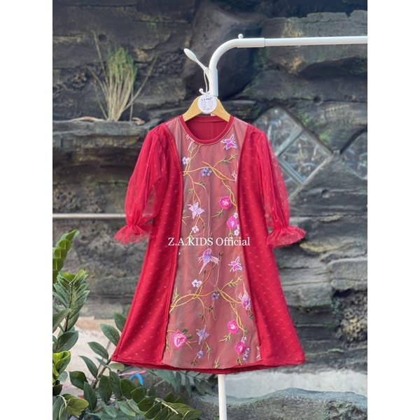 RAYA DRESS 1 DEWASA / baju couple ibu dan anak / baju lebaran 2023 / dress lebaran 2023 / gamis leba