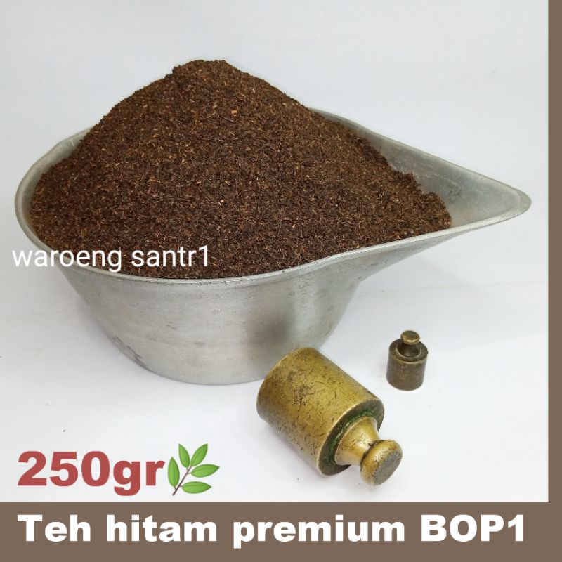 

BLACK TEA/TEH HITAM/TEH BUBUK PERMIUM BOP1 TEH TARIK TEH CELUP DLL 250 GRAM