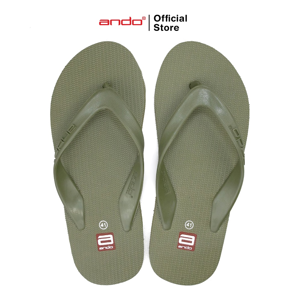 Ando Official Sandal Jepit Hawaii Pria Dewasa - Olive
