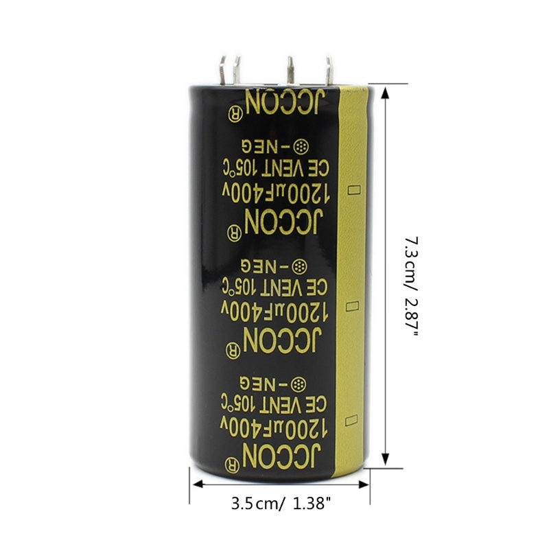 Vivi 400V 1200uF 35x70mm 105C Radial Kapasitor Elektrolit Frekuensi Tinggi low resistance 1200uF 400V