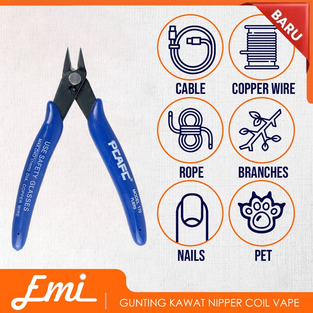 

Gunting Pemotong Kawat Nipper Coil Vape Cutter Scissor