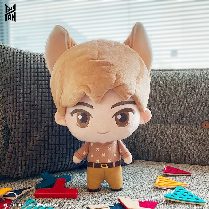 BTS TinyTan Dynamite BANDAI FUN PARK Plush Doll Jin