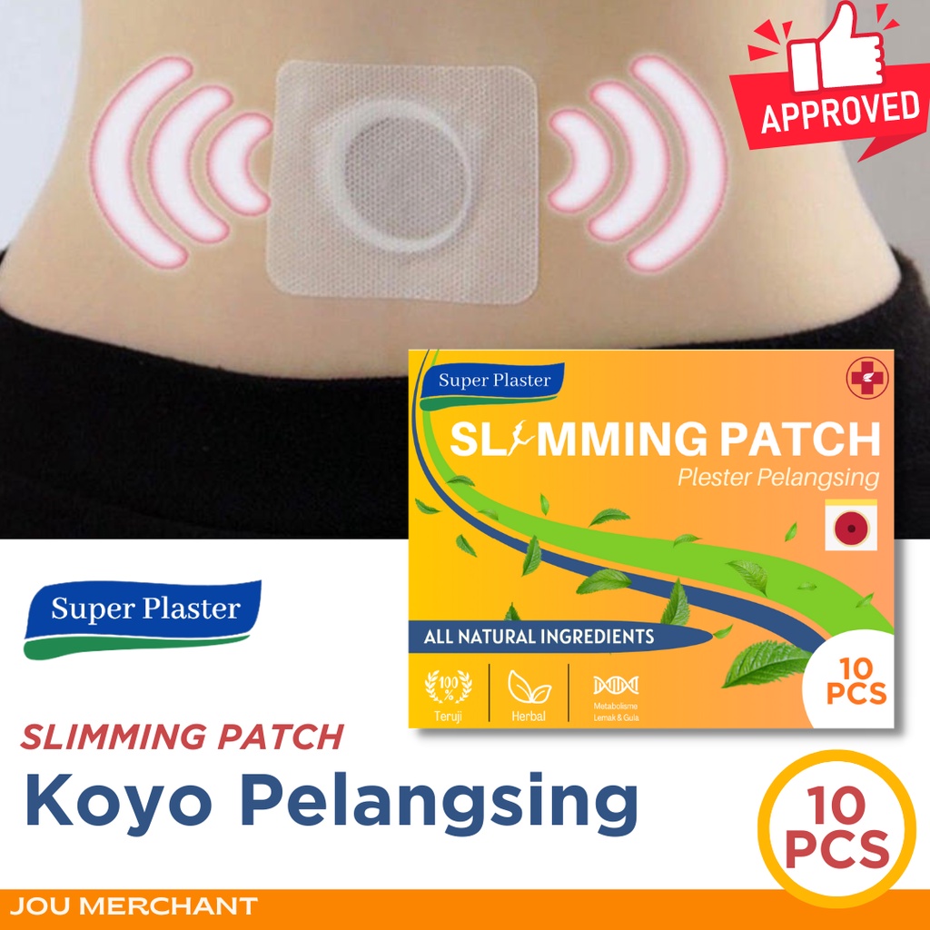 Koyo Pelangsing Slim Patch - Pembakar Lemak isi 10 PCS / Slimming Patch Magnetic / Penurun Berat Badan