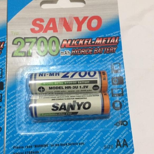 Terbaruϟday Baterai Charger Sanyo 2700mAh AA - Baterai Cas AA Sanyo 2700 Mah - Battery Recharger SAN