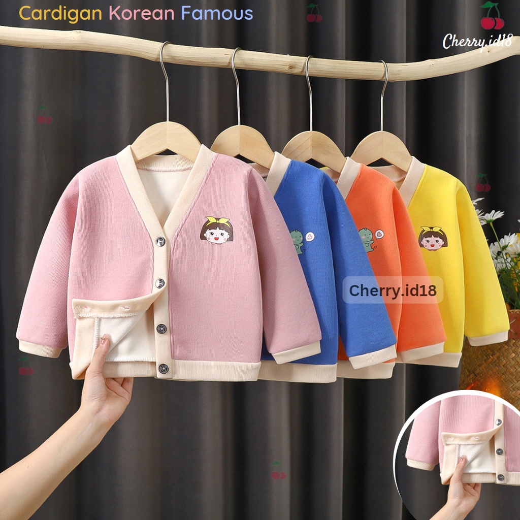 (6bln - 3thn) COD Cardigan Anak Import / Cardigan Rajut Anak / Sweater Anak Cute / Cardigan Rajut Lucu / cardigan Korea / Cardigan Anak Korea - AP002