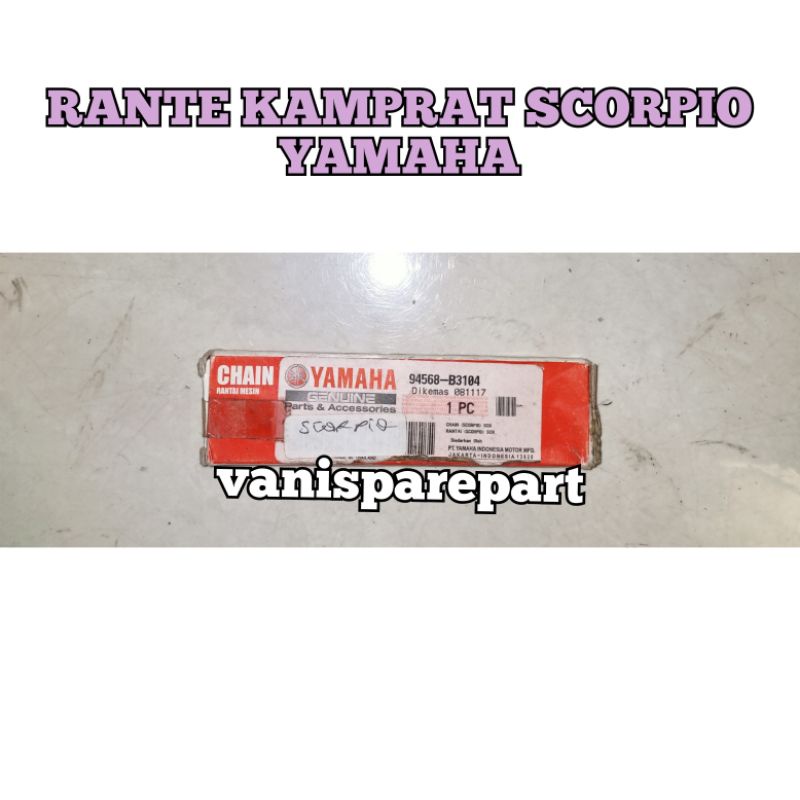RANTAI KETENG KAMPRAT SCORPIO ORIGINAL YAMAHA