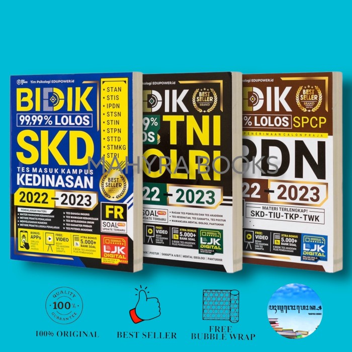 

BUKU BIDIK 99,99% LOLOS TES KEDINASAN TNI POLRI IPDN 2022 - 2023