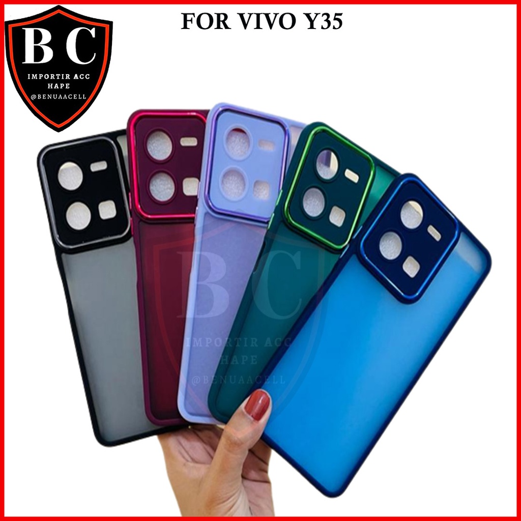 CASE DOVE METAL CHROME VIVO Y35 Y50 Y30 Y30i Y91 Y91C Y93 Y95 Y75 5G