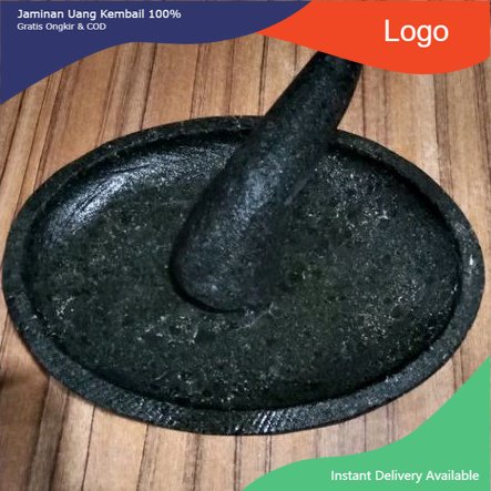 COBEK Muntu ULEK Model OVAL Batu Kali ASLI
