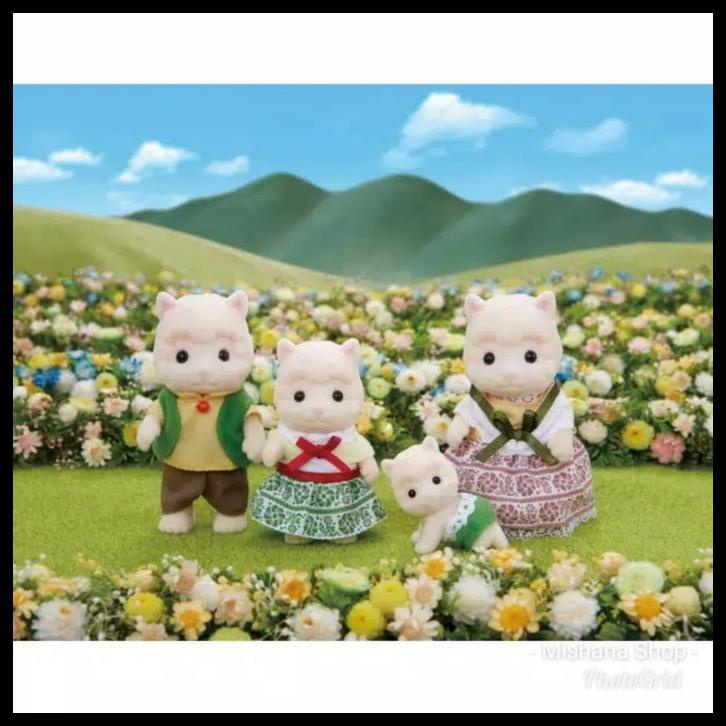 Sylvanian Friends Woolly Alpaca Family Domba 4 Karakter