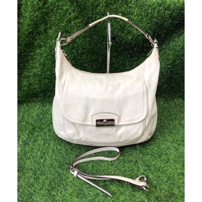 Coach White Hobo Slingbag