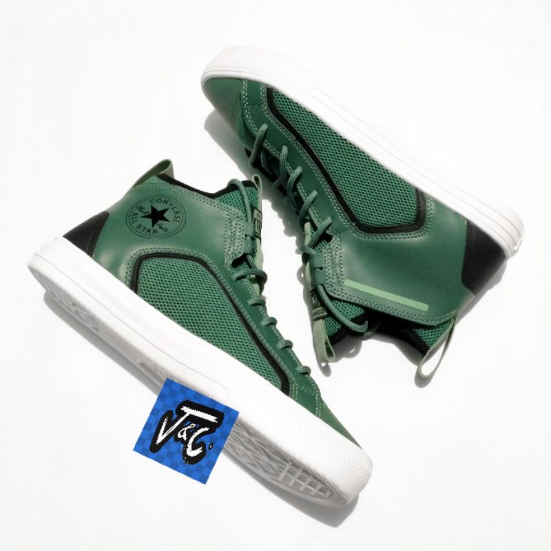 Converse Chuck Taylor All Star Ultra Leather Surface Fusion Mid Pine