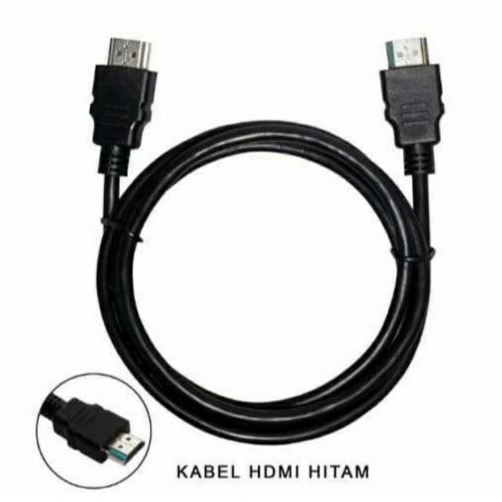 Kabel HDMI Hitam 1,5 Meter/ 3 Meter Kabel Sambungan