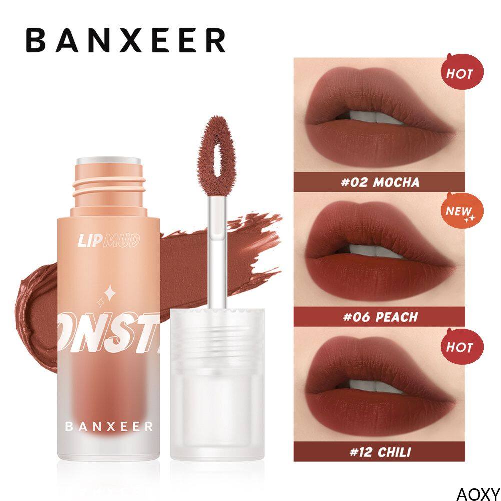 (READY &amp; ORI) Banxeer Matte Monster Lip Mud Lip Matte Lipstick BM07