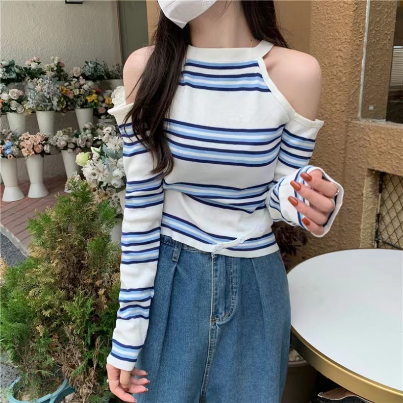 Monica Baju Atasan Wanita Shoulder Off Top Baju Lengan Panjang Wanita Off Shoulder Top Lengan Panjang Wanita Korea Lengan Panjang Wanita OverSize Atasan Wanita Korea Style Atasan Wanita