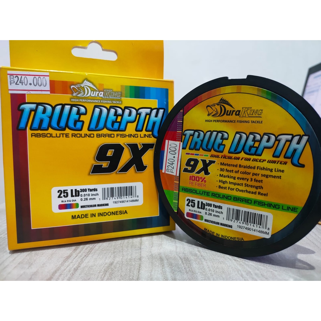 Senar PE Duraking True Depth X9 Multicolor 150yards & 300yards