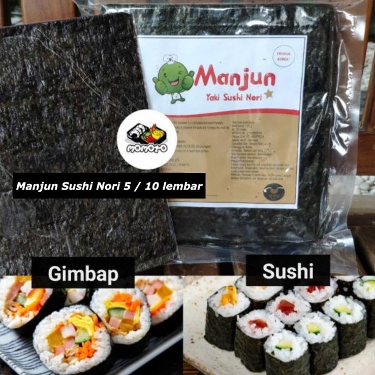 

Terbaru dan terlaris (PROMO) Manjun Nori HALAL Seaweed Rumput Laut Sushi Gimbap Korean Yaki Sushi Nori grosir
