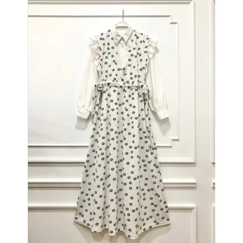 Dara Floral Overall Dress + Inner