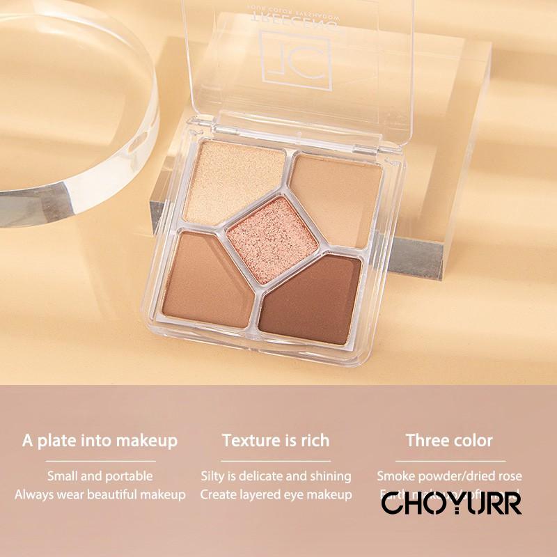 【COD】Korean Eyeshadow 5 Warna Pallete Matte Palet Waterproof Shimmer Eyeshadow Palette Tahan Lama Eye Makeup-CH