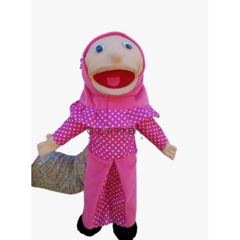 Boneka Tangan Muppet Santri Muslim Putri | Boneka Edukasi Karakter Muslim