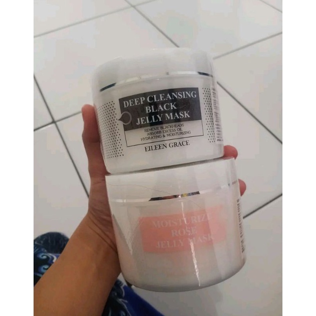 Jual Moisturize Rose dan Deep Cleansing Black Jelly Mask by Eileen