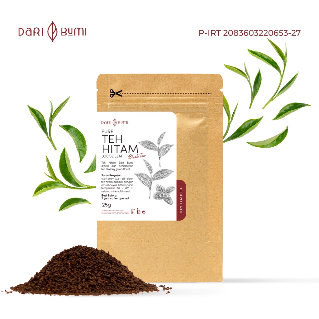 Teh Hitam Murni 25 gr Dari Bumi Blacktea Premium