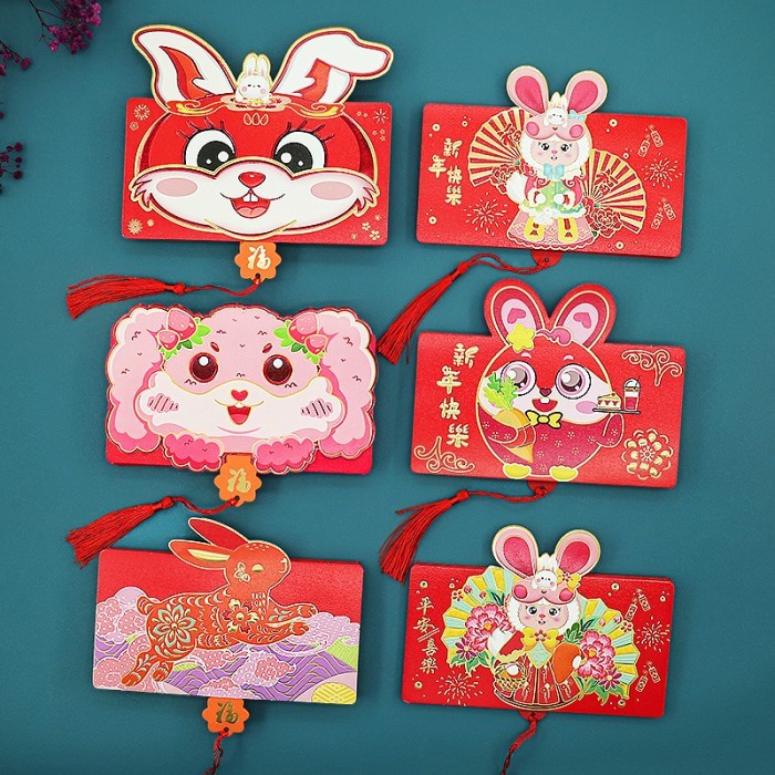 

Angpao Lipat Imlek Kelinci 2023 Angpau Susun 10 Lembar Ampau Imlek