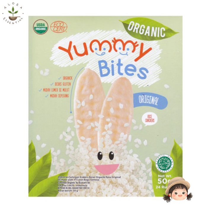 Yummy Bites Rice Crackers Organic Original 50gr