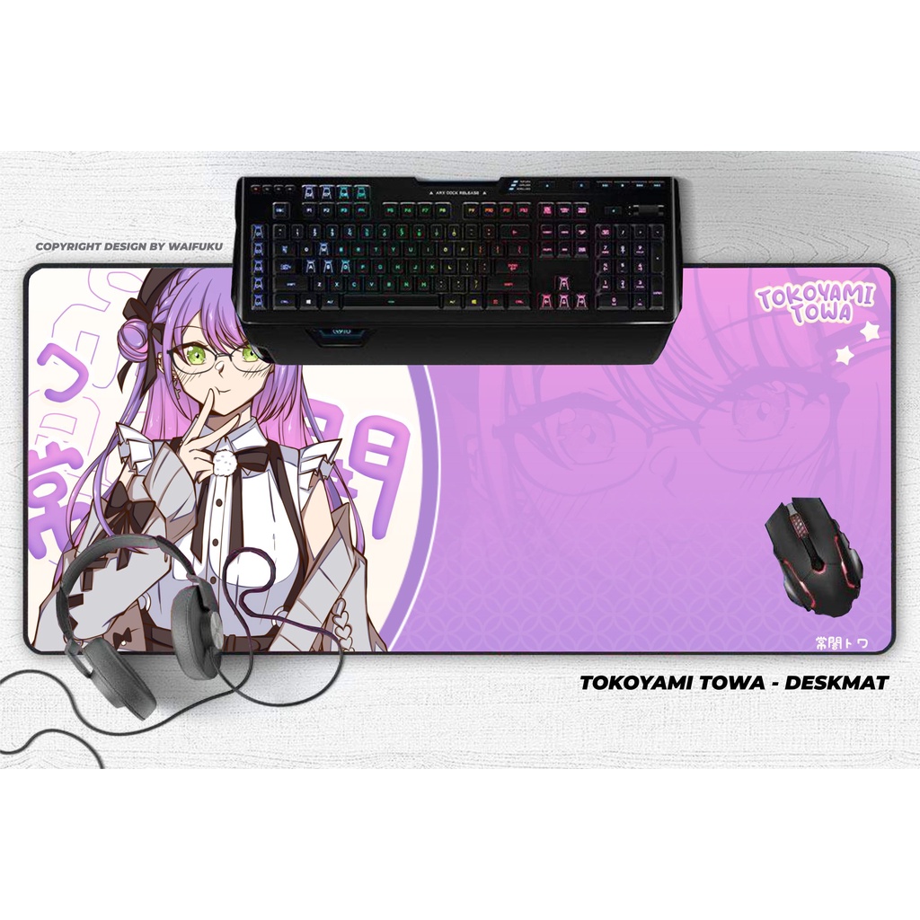 Deskmat / Mousepad Hololive Japan - Tokoyami Towa