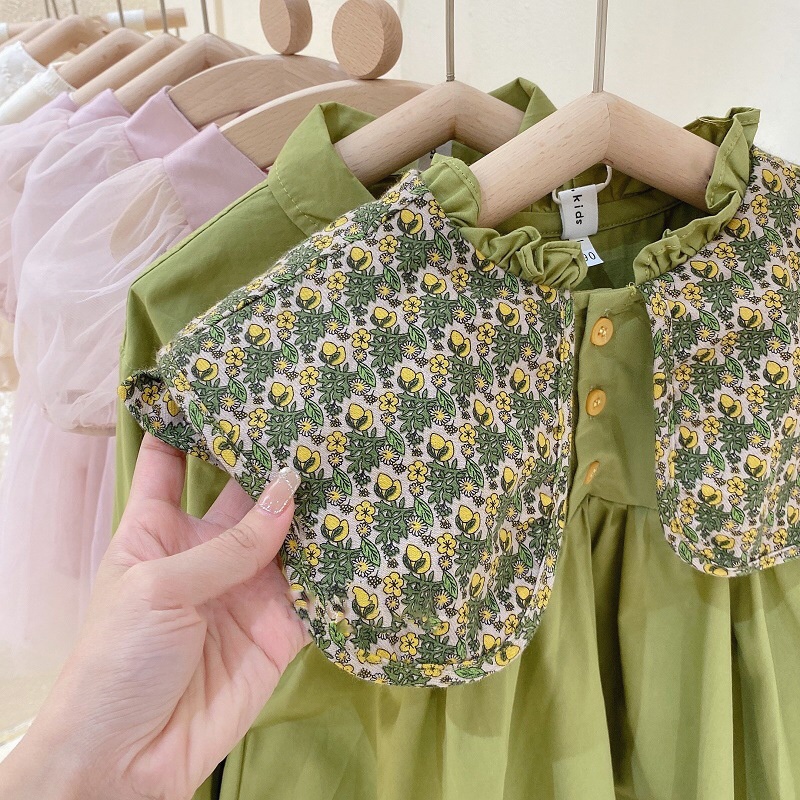 (LOLI-JKT) BD-368 DRESS ANAK CEWEK MODEL PEAR FLOW SIZE 100-140