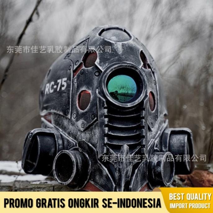 Topeng Permainan Cyberpunk Cyberpunk Masker Helm Halloween Steampunk