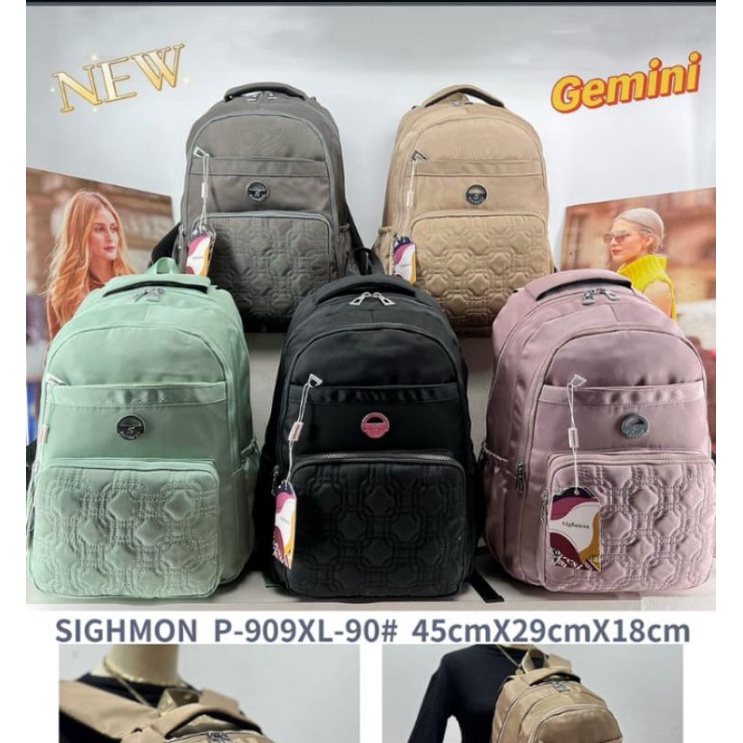 TAS RANSEL SIGHMON JUMBO KODE.Y-909XL-100# IMPORT ORI