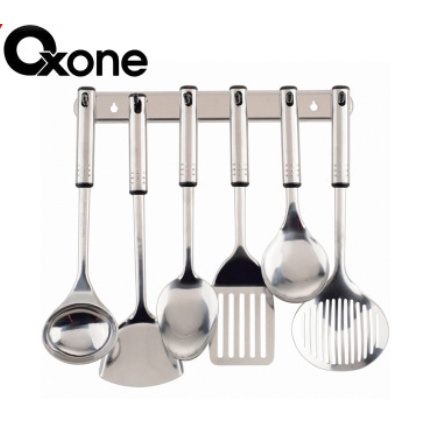 OXONE ALAT MASAK SET / SPATULA SET OX 963 (6 PCS) STAINLESS STEEL