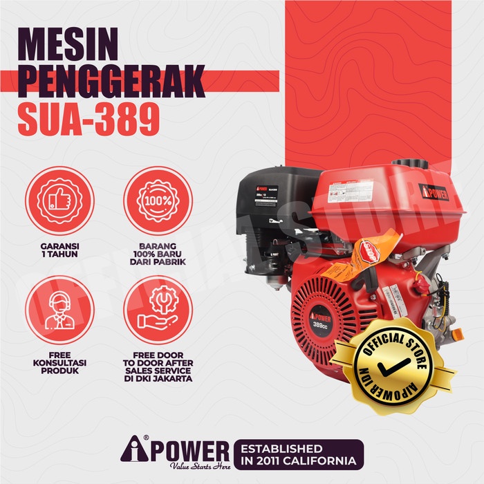 MESIN PENGGERAK BENSIN SERBA GUNA AIPOWER SUA389