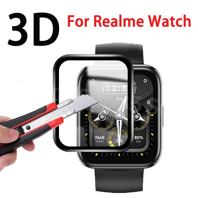 Film Pelindung 3D Untuk OPPO Realme Watch S3 2 Pro T1 Bukan Pelindung Layar Kaca Untuk OPPO Realme Band 2watch3 Watch2 Smart Band Soft TPU Film