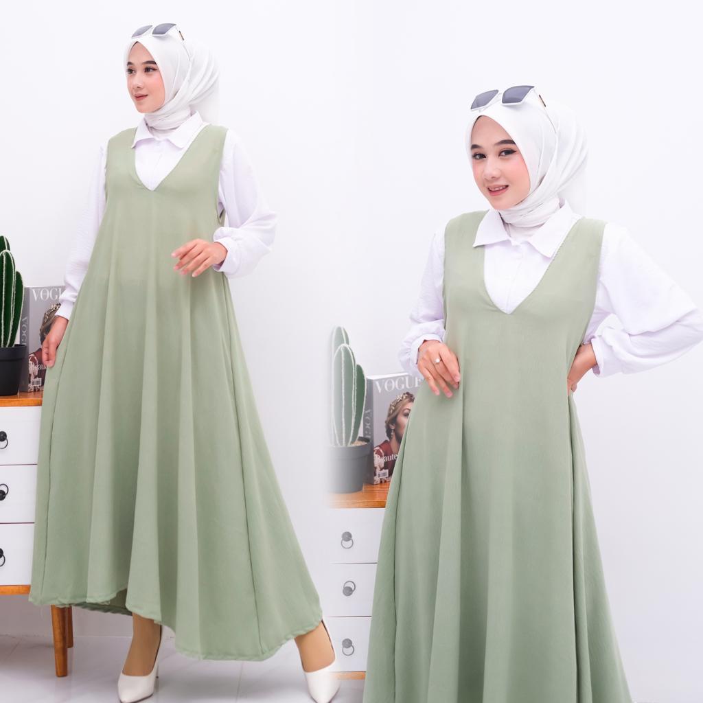 VIORA MIDI 2IN1 WANITA TERBARU ARRAZAQU COLLECTION