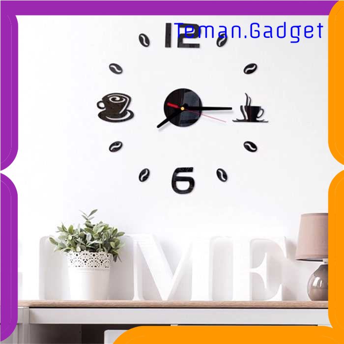 TG-PJM Taffware Jam Dinding DIY Giant Wall Clock 40-70cm Coffee Bell - DIY-12