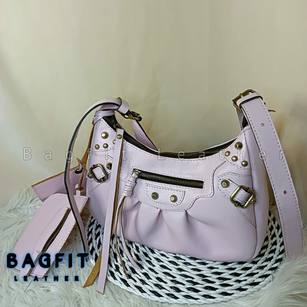 [SIZE L] TAS KULIT SAPI WANITA GARUT TAS BAHU