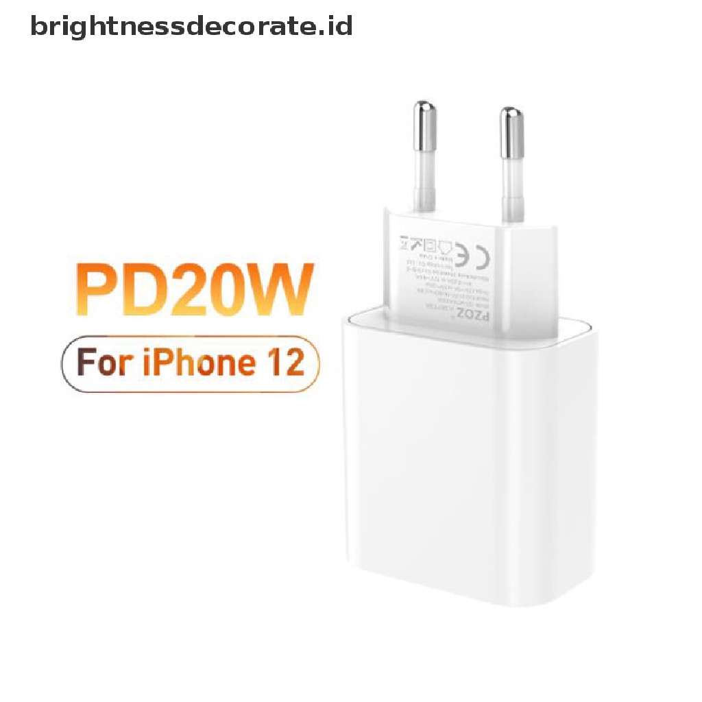 [Birth] 20w PD Fast Charger USB Type C Kabel Adaptor Daya Dinding Untuk iPhone iPad Samsung [ID]