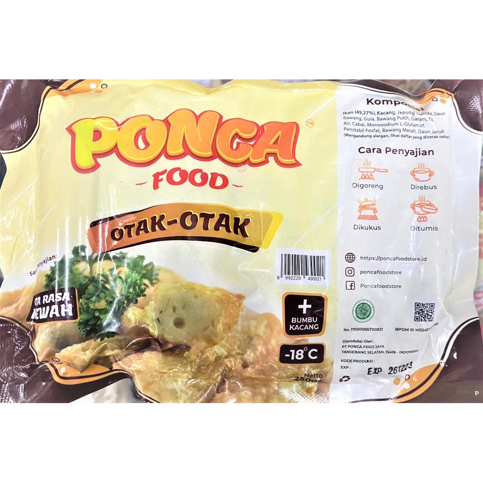 

Ponca Otak-Otak Bumbu Kacang 250gr