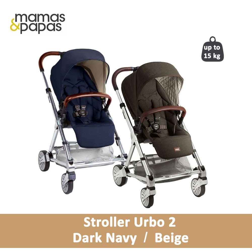 Mamas &amp; Papas Stroller Kereta Bayi Urbo 2 - Dark Navy / Beige
