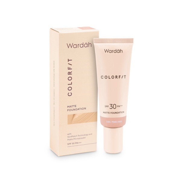 Wardah Colorfit Matte Foundation SPF 30 PA+++ 35ml | BB CC DD Cream, Alas Bedak, Liquid