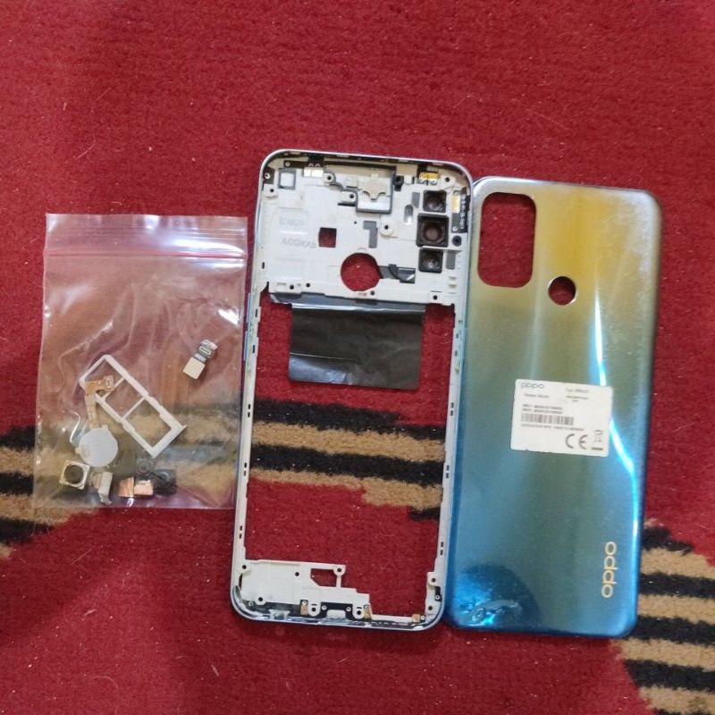 frame oppo a53. kamera oppo a53. fingerprint oppo a53 copotan
