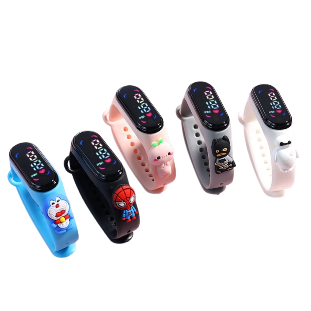 Jam Tangan Anak Motif Karakter Lucu Jam Tangan LED Anak Bahan Bagus