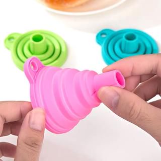 Sgmshop colorful silikon Corong Air Silicone minyak flexible lipat portable